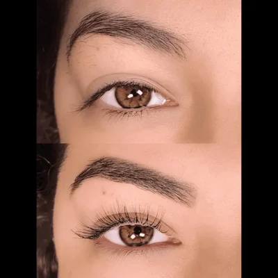 APMU Before and after lashes