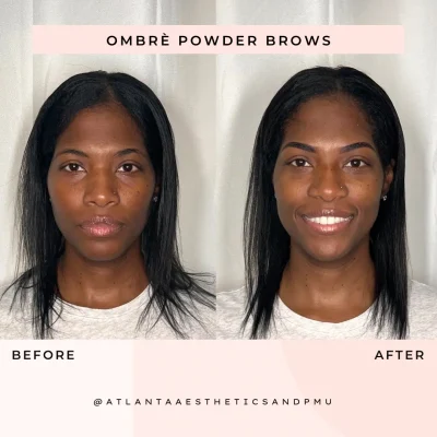 Ombre Powder Brows | APMU Med Spa in Marietta GA