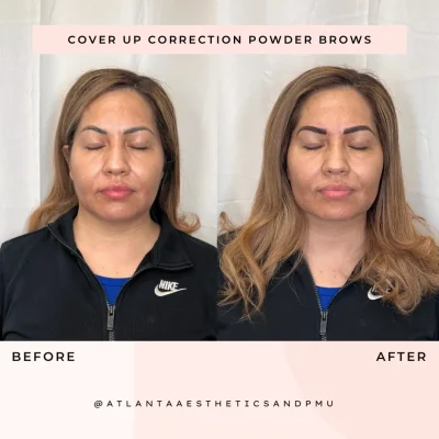 Cover UP Correction Powder Brows | APMU Med Spa in Marietta GA