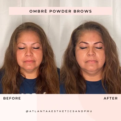 Ombre Powder Brows | APMU Med Spa
