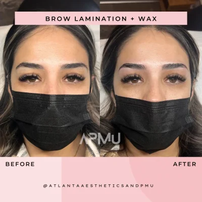 Brow Lamination + WAX | APMU Med Spa in Marietta GA