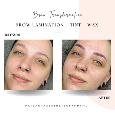 Brows Lamination + Tint + WAX in Marietta GA by APMU Med Spa