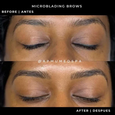Brown Customer before and after