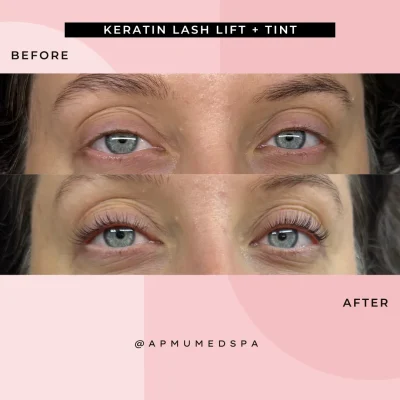 keratin lash lift + tint by APMU Med Spa in Marietta GA